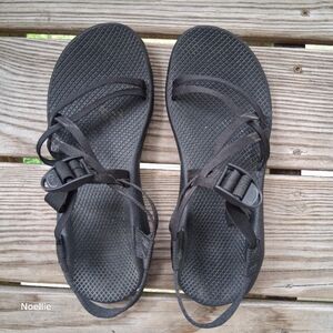 Chaco Black Sandals with Textured Straps